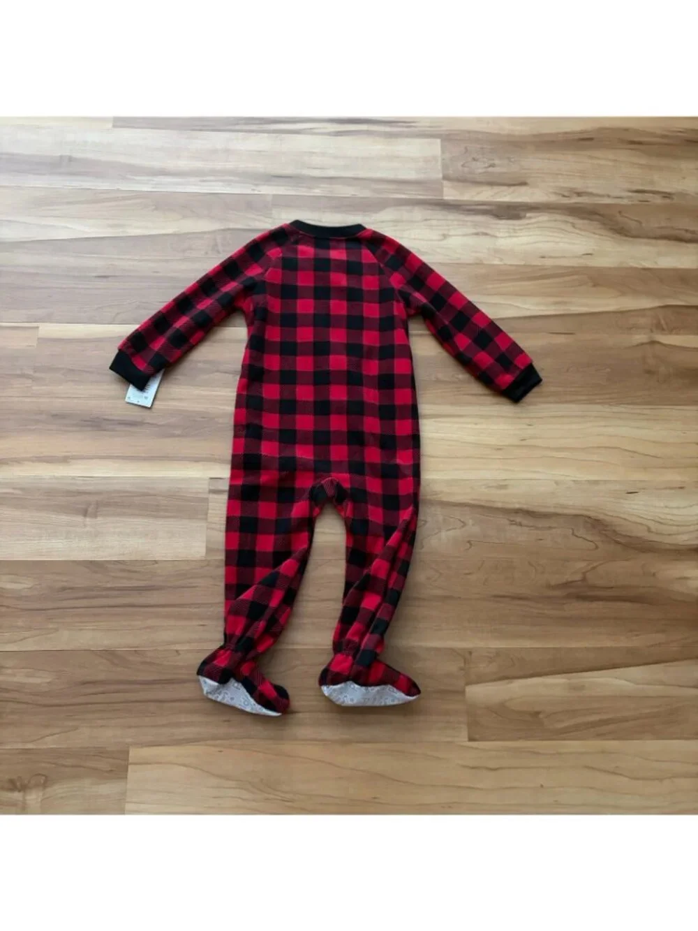 Just One You By Carter's 2T Reindeer Red Plaid Microfleece Pajamas NWT